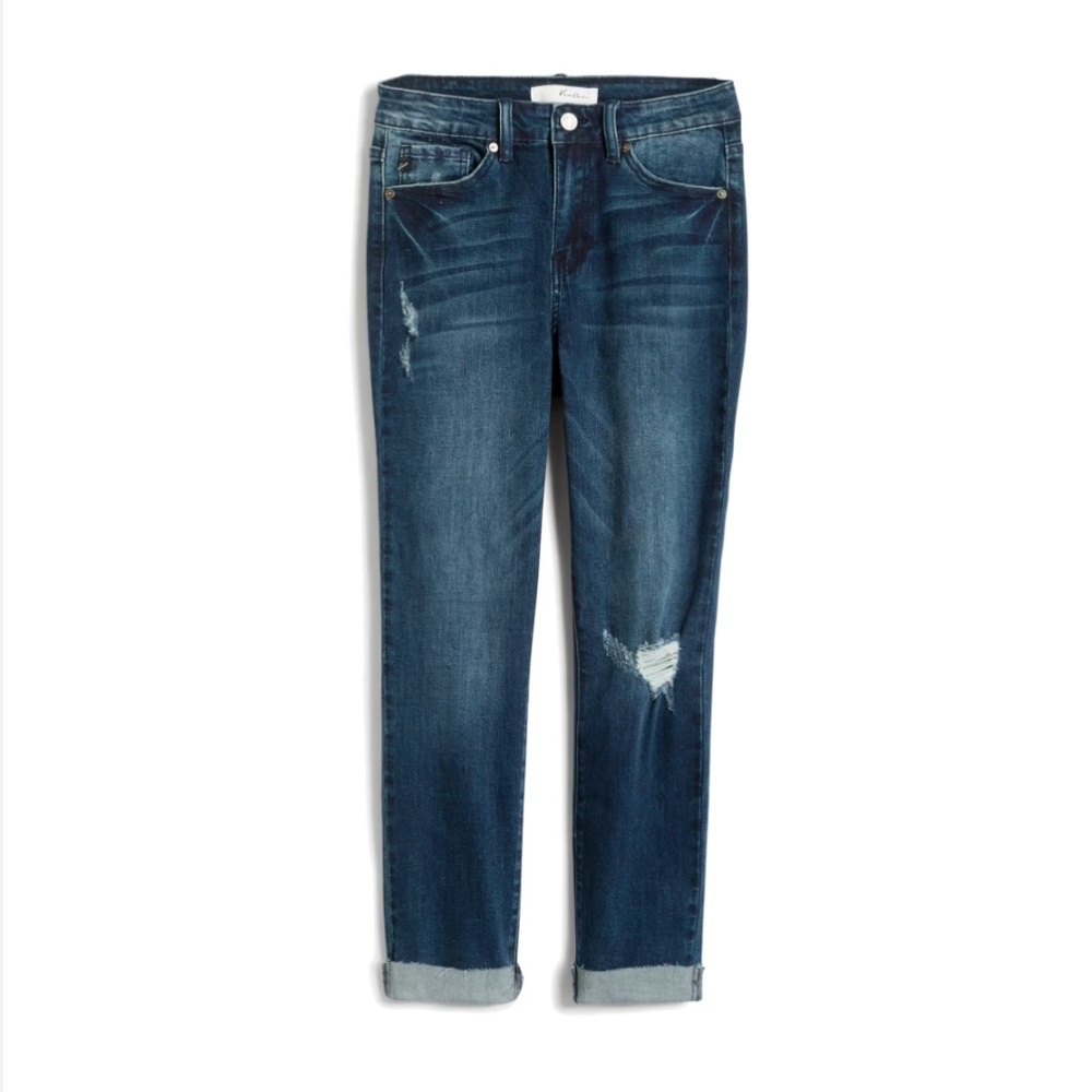 KanCan Brenda Low-rise Roll Cuff Cropped Skinny Jean size 26